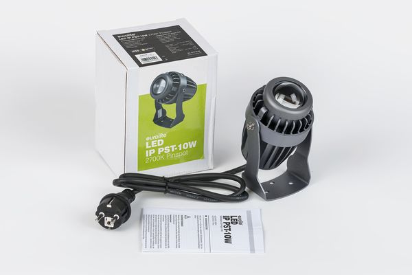 Produktaufnahme Packshot einer Eurolite LED Pinspot Lampe aus dem Bereich Lichttechnik