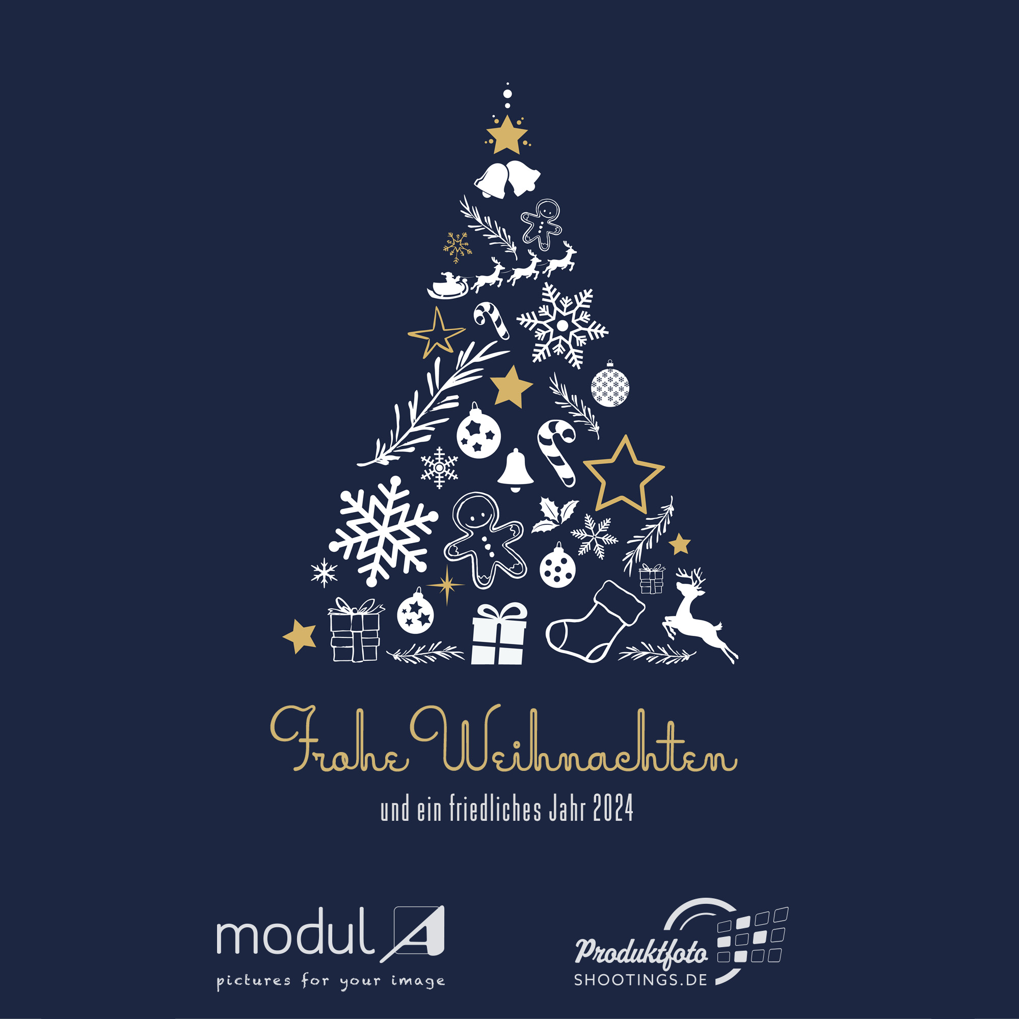 ProduktfotoShootings.de wünscht frohe Weihnachten und ein gesundes sowohl friedliches Jahr 2024